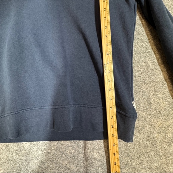 Lindbergh Men's Navy Blue Half Zip Sweater Scandinavian Minimalist Pullover - Picture 12 of 16